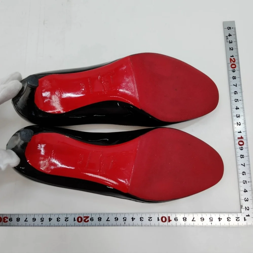 Christian Louboutin Black Patent Leather Heels - Picture 3 of 8
